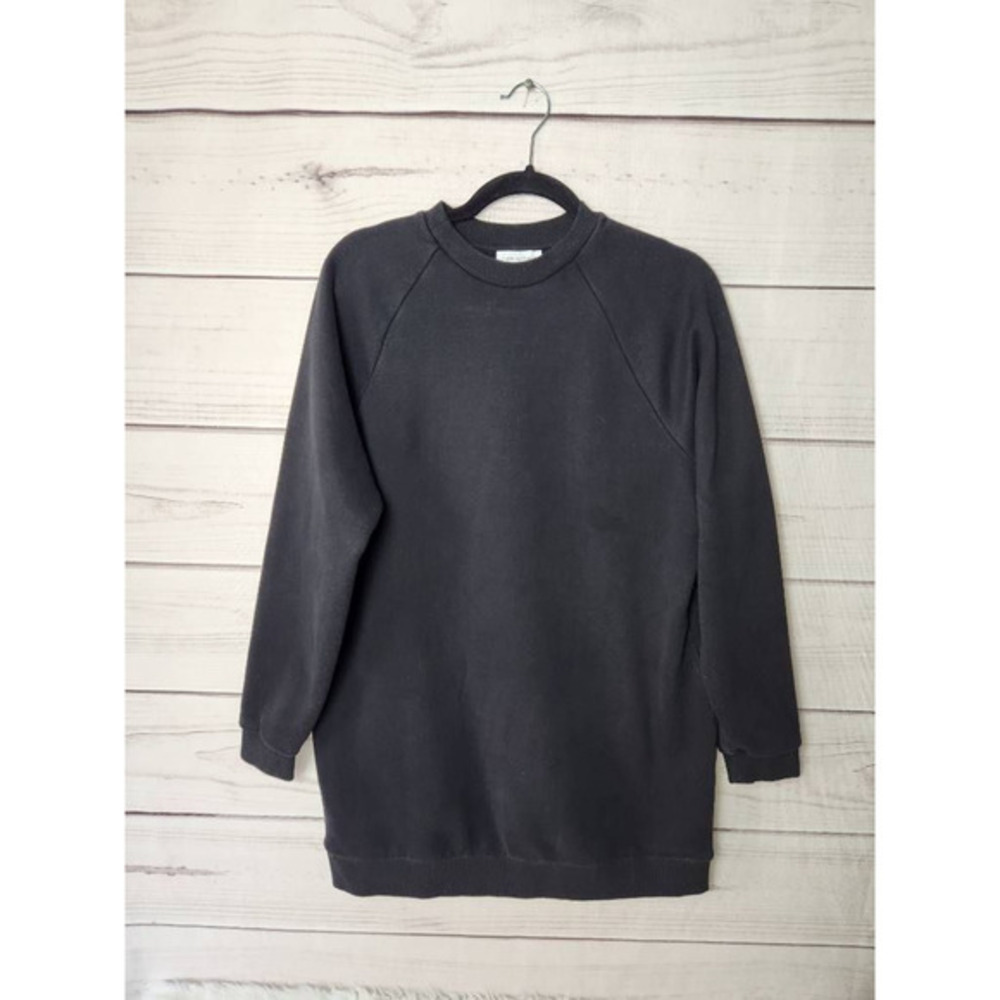 Lovers‎ And Friends Womens Crewneck Sweatshirt Black 3/4 Sleeve Pullover S
